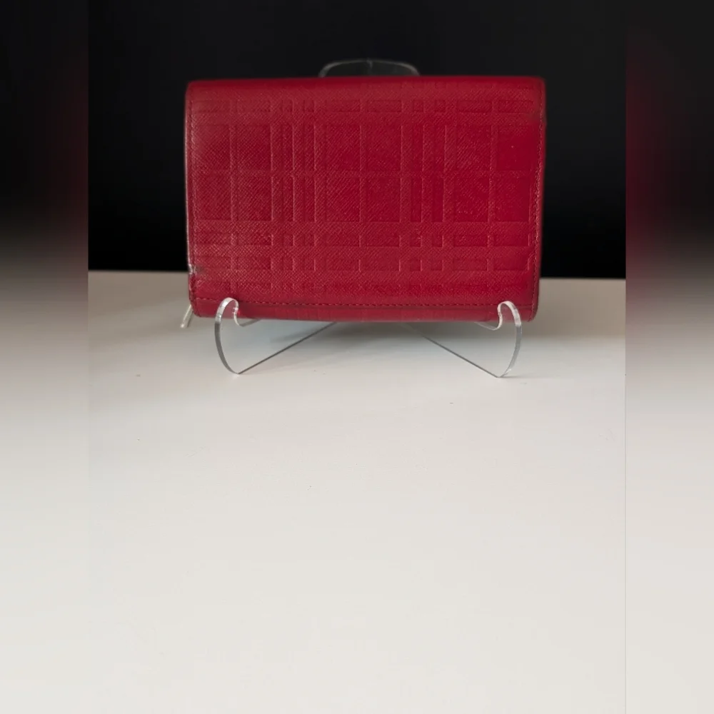 Burberry Red Leather Wallet